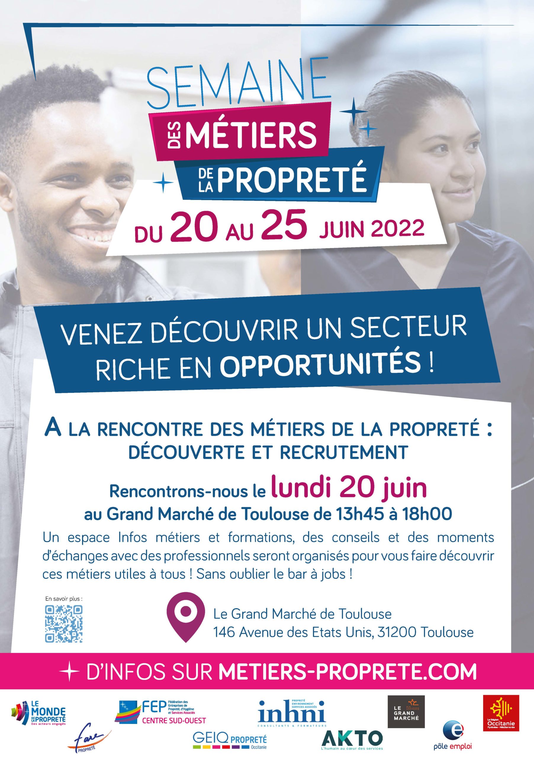 Affiche Semaine des métier - action MDLP - CSO Toulouse MIN